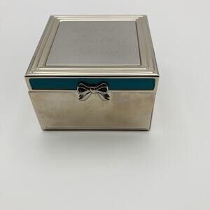 Things Remembered Silver Keepsake Trinket Jewelry Box Mothers Day Engraved